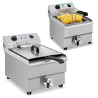 Royal Catering Electric gastronomy set fryer with tap 230 V 3500W 16 L