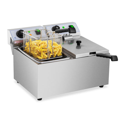 Royal Catering Electric double gastronomy fryer 230 V 2 x 3200W 2 x 8 L – image 2
