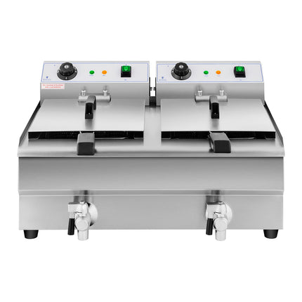 Royal Catering Double electric gastronomy fryer with 230 V 2 x 3200W 2 x 13 L – image 5
