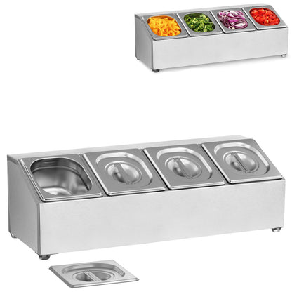Royal Catering Display stand for catering containers 4 x GN1/6 + 4 x Containers – image 2