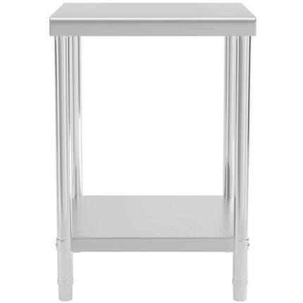 Royal Catering Table, central steel worktop with shelf 80 x 60 cm – image 12