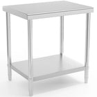 Royal Catering Table, central steel worktop with shelf 80 x 60 cm