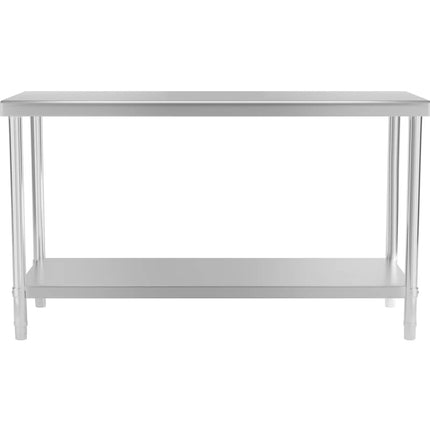 Royal Catering Table, central steel worktop with shelf, 150 x 60 cm, up to 230 kg – image 6