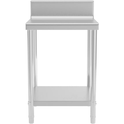 Royal Catering Worktop table steel stainless wall with front and shelf 60x60cm – image 6