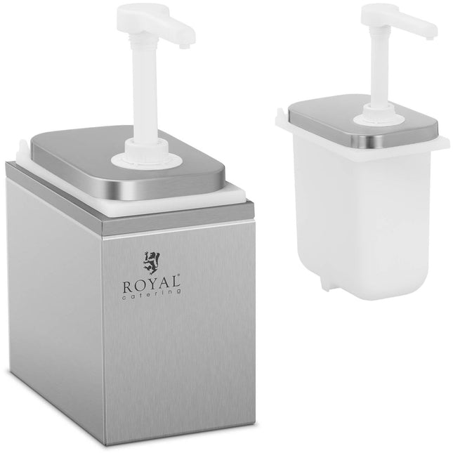 Royal Catering Dispenser for sauces with stainless steel 2 l pump