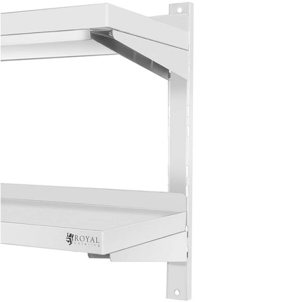 Royal Catering Wall shelf hanging double gastronomy with STAL adjustment 100 x 30 cm – image 8