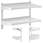 Royal Catering Wall shelf hanging double gastronomy with STAL regulation 80 x 40 cm