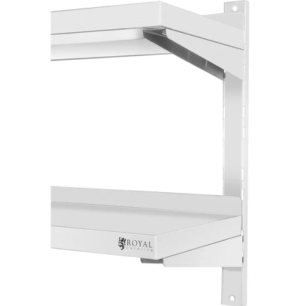 Royal Catering Double, adjustable, hanging catering wall shelf, STEEL, 180 x 40 cm – image 8