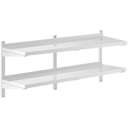 Royal Catering Wall shelf hanging double gastronomy with STAL regulation 80 x 40 cm – image 10