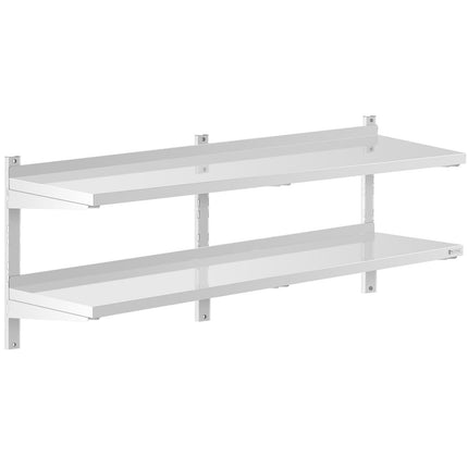 Royal Catering Wall shelf hanging double gastronomy with STAL regulation 80 x 40 cm – image 6