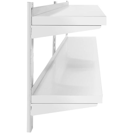 Royal Catering Wall shelf hanging double gastronomy with STAL regulation 80 x 40 cm – image 7