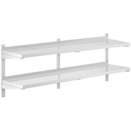 Royal Catering Wall shelf hanging double gastronomy with STAL adjustment 100 x 30 cm – image 14