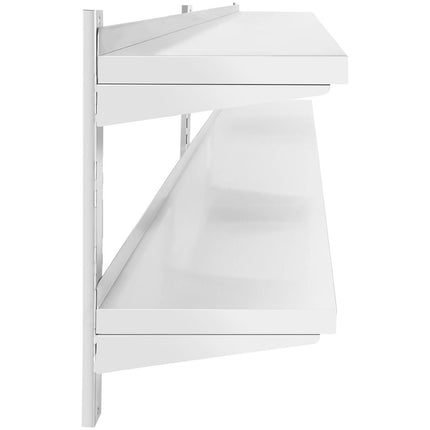 Royal Catering Wall shelf hanging double gastronomy with STAL 200 x 40 cm adjustable – image 3