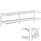 Royal Catering Wall shelf hanging double gastronomy with STAL 200 x 40 cm adjustable