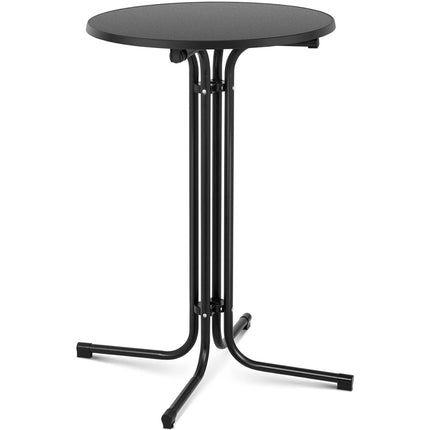 Royal Catering Table bar round high folding seam 70 cm height 110 cm black – image 2