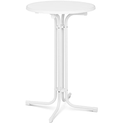 Royal Catering Table bar table round high folding bed 70 cm height 110 cm white – image 2