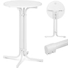 Royal Catering Table bar table round high folding bed 70 cm height 110 cm white
