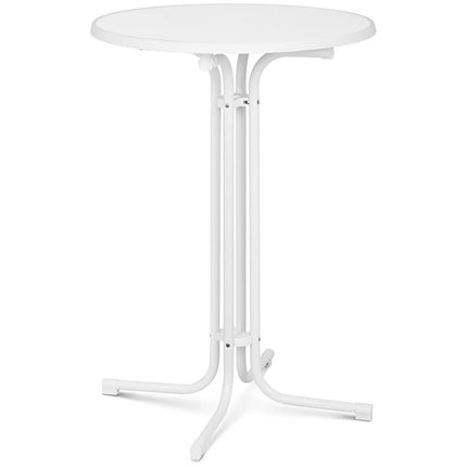 Royal Catering Table, round, high, foldable bar table, dia. 80 cm high 110 cm white – image 2