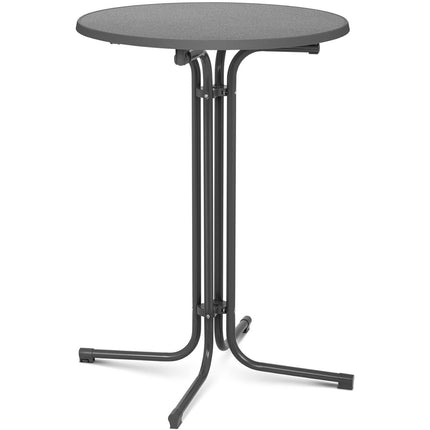 Royal Catering Table bar table round high folding wed 80 cm height 110 cm grey – image 2
