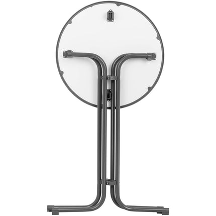 Royal Catering Table bar table round high folding wed 80 cm height 110 cm grey – image 6