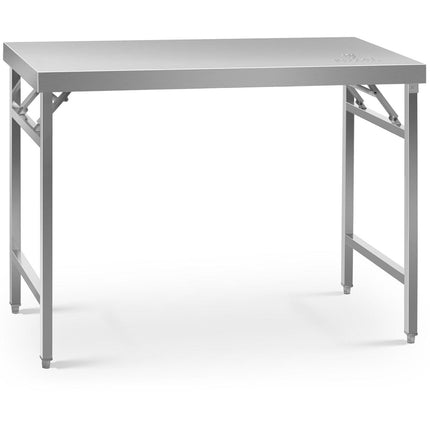 Royal Catering Table made of stainless steel folding 120 x 60 cm – image 2