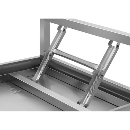 Royal Catering Table made of stainless steel folding 120 x 60 cm – image 5