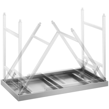 Royal Catering Table made of stainless steel folding 120 x 60 cm – image 7