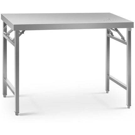 Royal Catering Stainless steel laboratory foldable table 120 x 70 cm – image 2