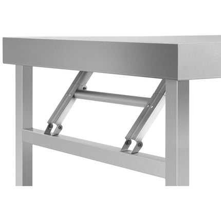 Royal Catering Stainless steel laboratory foldable table 120 x 70 cm – image 3