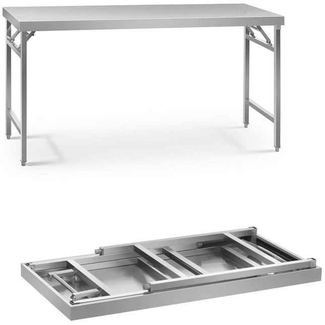 Royal Catering Catering table stainless steel folding 180 x 60 cm