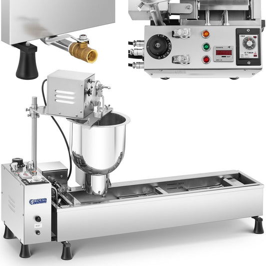 Royal Catering Stainless steel donut donut frying machine 3 kW 6 l