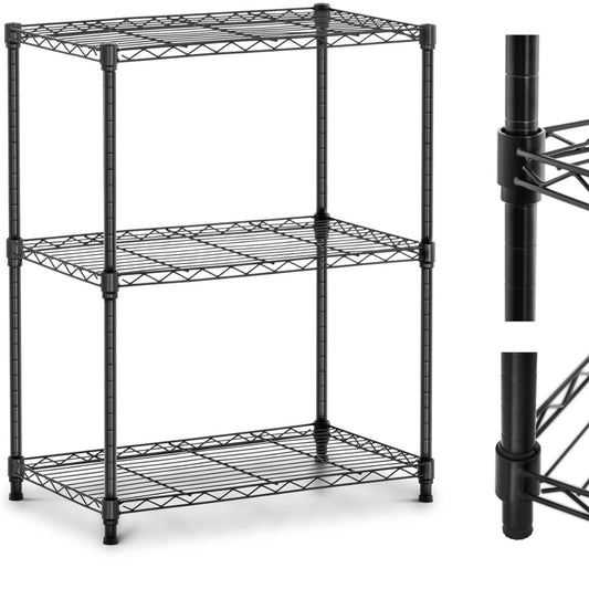 Royal Catering rack of open-hole wire 3 shelves 60 x 35 x 77 cm up to 120 kg