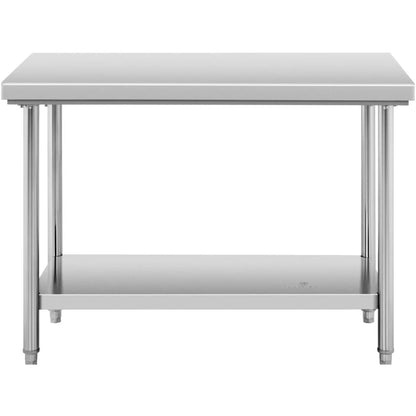 Royal Catering Table, central steel worktop with shelf, 120 x 60 cm – image 6