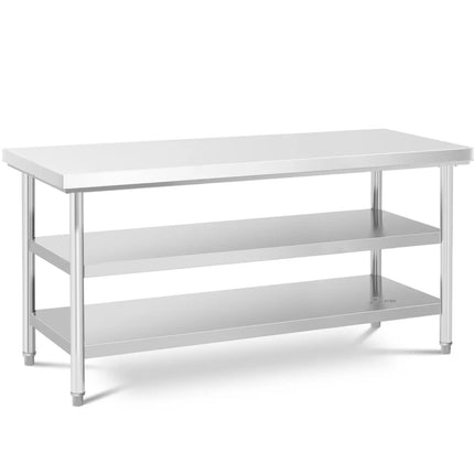 Royal Catering Table, central steel worktop, 2 shelves, 120 x 70 cm, up to 200 kg – image 8