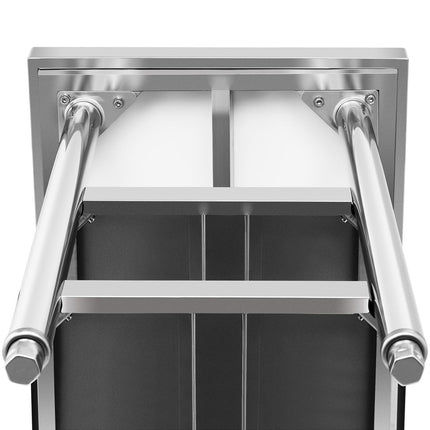 Royal Catering Table, central steel worktop, 2 shelves, 180 x 60 cm – image 3