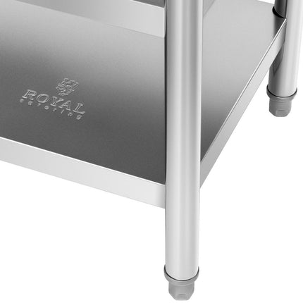 Royal Catering Table, central steel worktop, 2 shelves, 180 x 60 cm – image 4