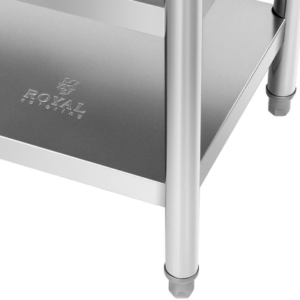 Royal Catering Table, stainless steel worktop with 2 shelves, 150x60cm – image 4