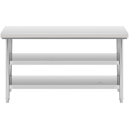 Royal Catering Table, stainless steel worktop with 2 shelves, 150x60cm – image 5