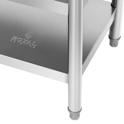Royal Catering Table, central steel worktop, 2 shelves, 120 x 70 cm, up to 200 kg – image 16