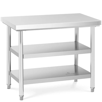 Royal Catering Table, central steel worktop, 2 shelves, 120 x 70 cm, up to 200 kg – image 13