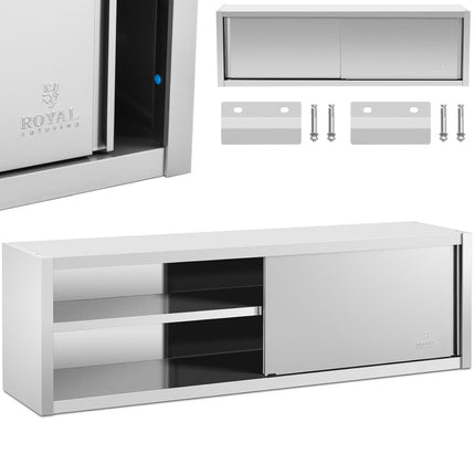 Royal Catering Wall dining cabinet with sliding door STAL 200 x 45 x 60 cm