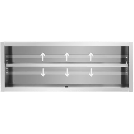 Royal Catering Wall cafeteria with sliding door STAL 160 x 45 x 60 cm – image 3