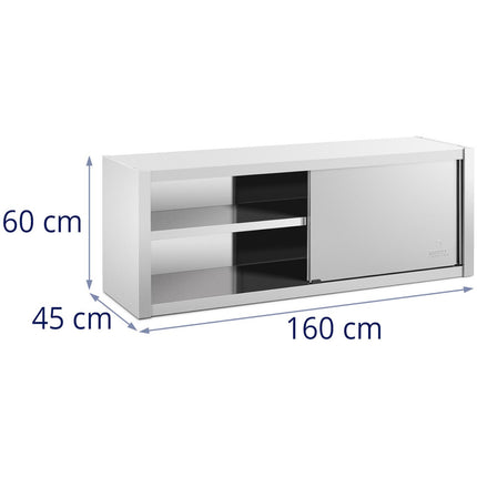Royal Catering Wall cafeteria with sliding door STAL 160 x 45 x 60 cm – image 9