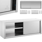 Royal Catering Wall cafeteria with sliding door STAL 160 x 45 x 60 cm