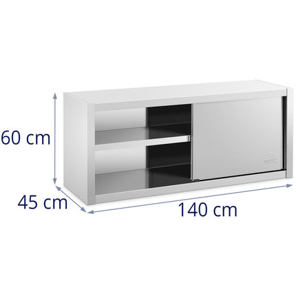 Royal Catering Gastronomy wall closet with sliding doors STAL 140 x 45 x 60 cm – image 7