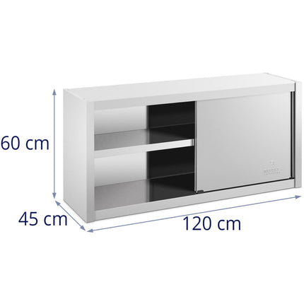 Royal Catering Wall cafeteria with sliding door STAL 160 x 45 x 60 cm – image 23