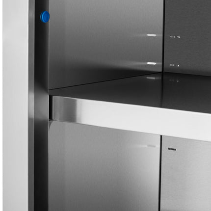 Royal Catering Catering wall cabinet with sliding doors, STEEL, 100 x 45 x 60 cm – image 4