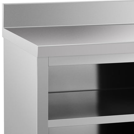 Royal Catering Worktop table with cabinet and front door sliding 200 x 70 cm – image 5