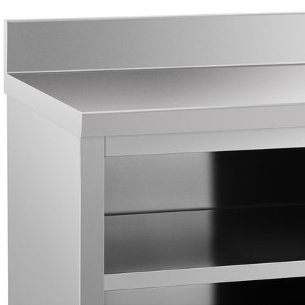 Royal Catering Stainless steel cabinet with wall-to-wall door sliding 200x60cm – image 5