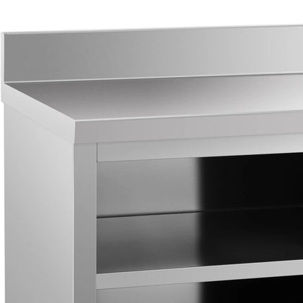 Royal Catering Table, wall-mounted worktop with cabinet and sliding door edge, 150 x 70 cm – image 12
